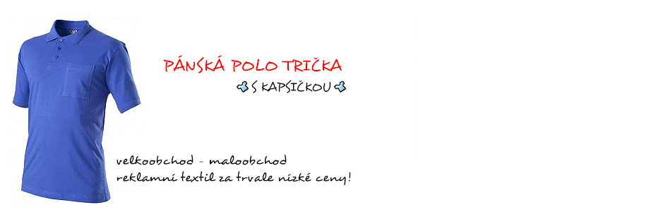 Pánská polo trička s kapsičkou